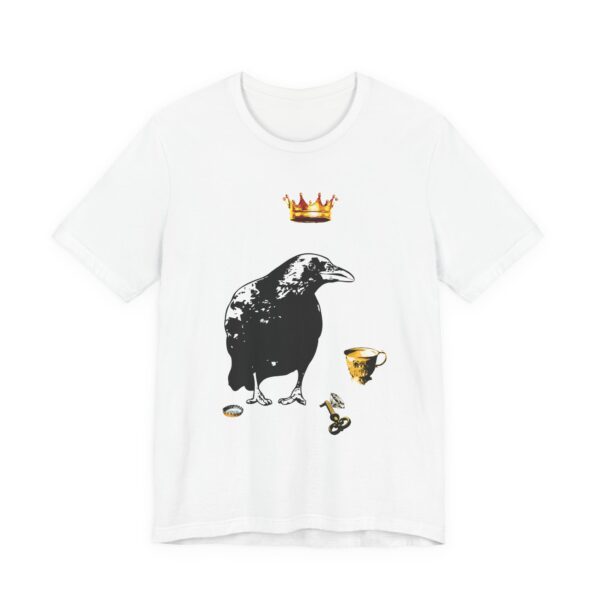 Mr Raven Unisex T-Shirt, Casual Graphic Shirt, Unique Animal Art Tee, Quirky Gift for Bird Lovers, Perfect for Halloween and Year-Round Wear - Image 3