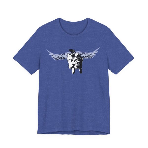 Flying Kitten Unisex Tee, Cute Pet T-Shirt, Animal Lover Gift, Cat Angel Wings Graphic Tee, Cat Mom/Cat Dad Gift, Relaxed Fit Casual Wear - Image 11