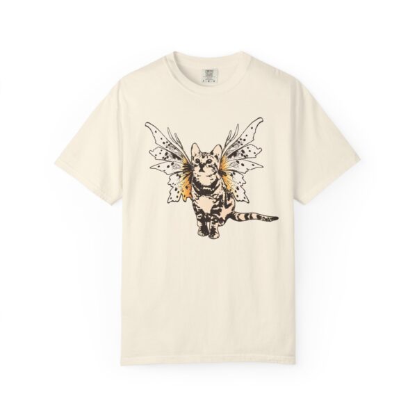 Fairy Kitty Relaxed Fit T-Shirt, Cute Animal Tee, Fantasy and Cat Lover Gift, Magical Fairy Wings Shirt, Unique Graphic Shirt, Eco-Friendly - Image 5
