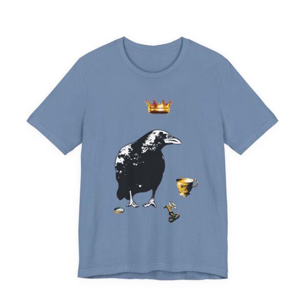 Mr Raven Unisex T-Shirt, Casual Graphic Shirt, Unique Animal Art Tee, Quirky Gift for Bird Lovers, Perfect for Halloween and Year-Round Wear - Image 15