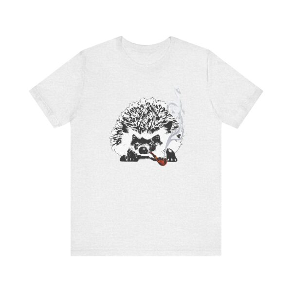 Grandpa Hedgehog Unisex T-Shirt, Fun Animal Tee, Pipe-Smoking Hedgehog, Gift for Hedgehog Lovers, Unique Relaxed-Fit Animal Shirt - Image 5