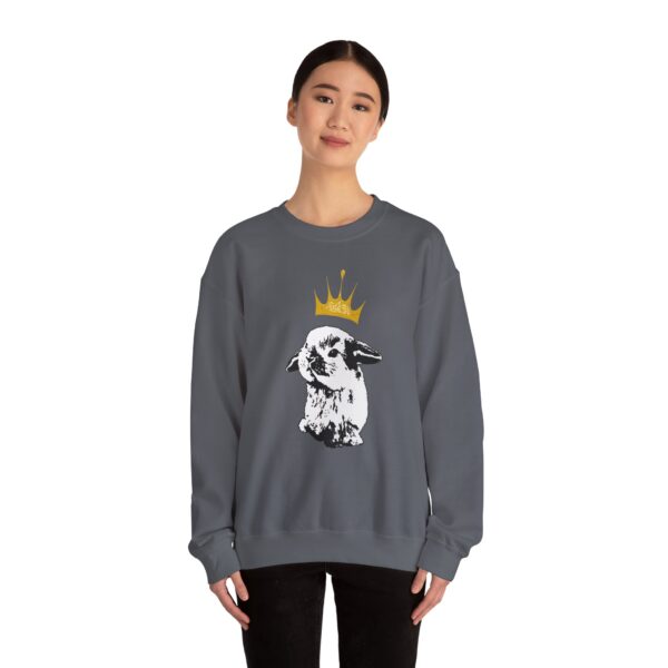 Grumpy Bunny with Crown Crewneck Sweatshirt - Image 18