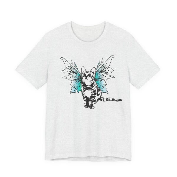 Fairy Kitty Unisex Tee, Cute Cat Shirt, Magical Fantasy Cat with Wings, Pet Lover Tee, Cat Lady Gift, Unique Kitty Cat T-Shirt - Image 7