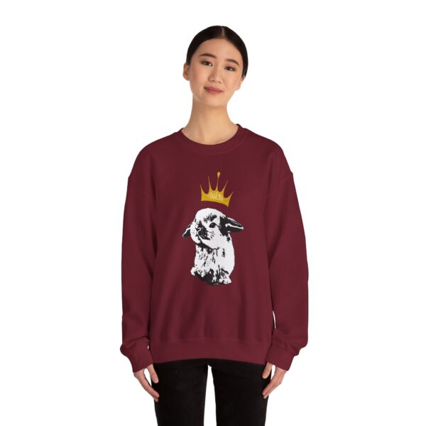 Grumpy Bunny with Crown Crewneck Sweatshirt - Image 22