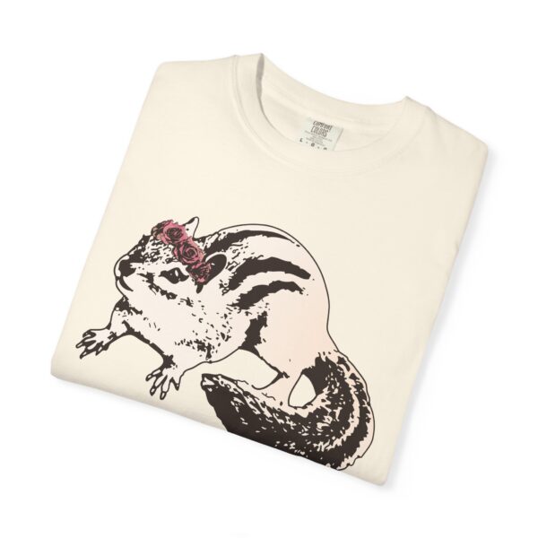 Chipmunk Flower Princess Relaxed Fit T-Shirt, Cute Animal Tee, Unisex Gift for Nature Lovers, Casual Cotton Shirt, Eco-Friendly - Image 7