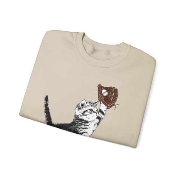 Baseball Kitten Crewneck Sweatshirt - Image 8