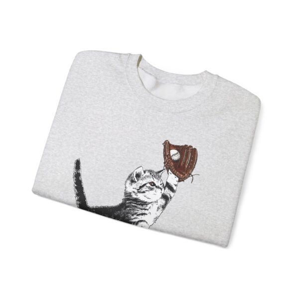 Baseball Kitten Crewneck Sweatshirt - Image 4