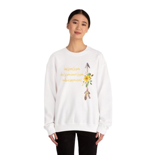 Intention, Determination, Achievement - Up Arrow Sweatshirt - Image 6