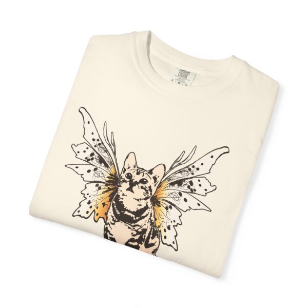 Fairy Kitty Relaxed Fit T-Shirt, Cute Animal Tee, Fantasy and Cat Lover Gift, Magical Fairy Wings Shirt, Unique Graphic Shirt, Eco-Friendly - Image 7