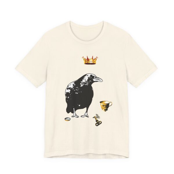 Mr Raven Unisex T-Shirt, Casual Graphic Shirt, Unique Animal Art Tee, Quirky Gift for Bird Lovers, Perfect for Halloween and Year-Round Wear - Image 7