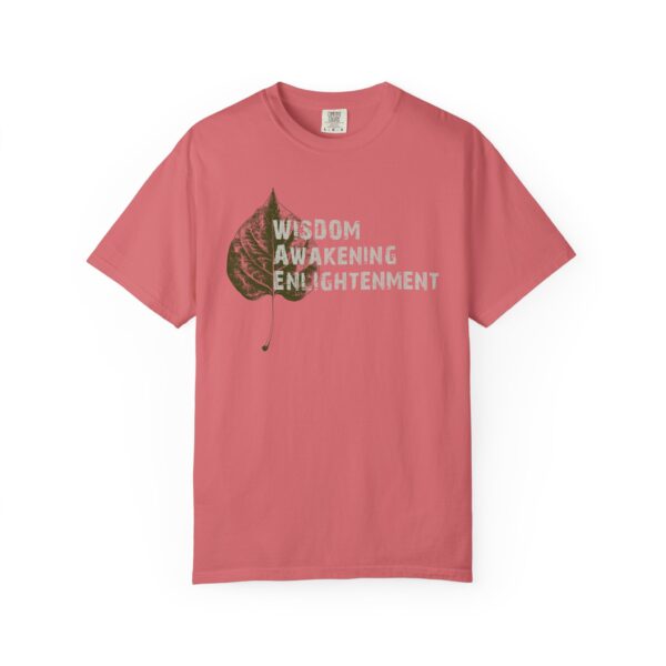 Wisdom, Awakening, Enlightenment -Bodhi Leaf Mediumweight T-Shirt - Image 3
