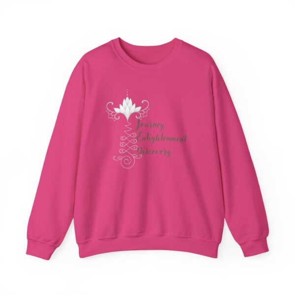 Journey, Enlightenment, Discovery - Unalome Lotus Sweatshirt - Image 8