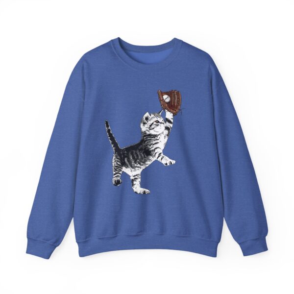 Baseball Kitten Crewneck Sweatshirt - Image 15