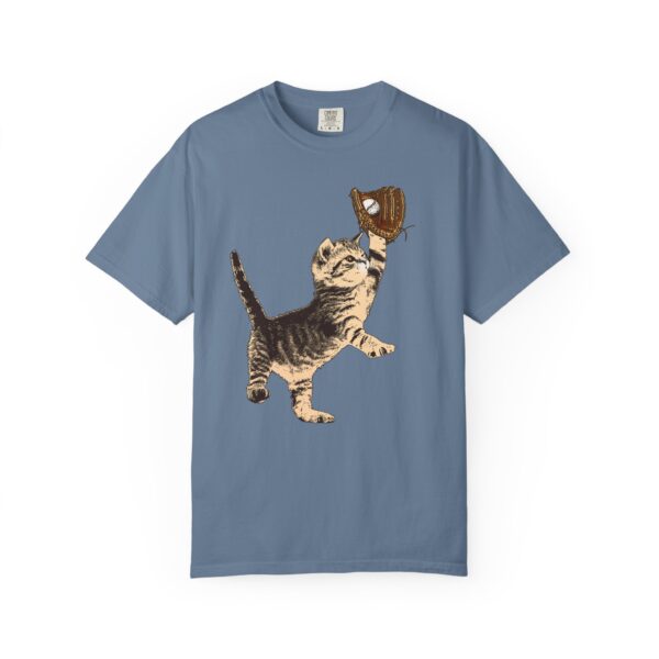 Baseball Kitten Mediumweight T-Shirt - Image 9