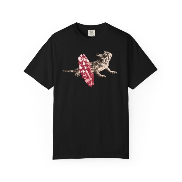 Dancing Horned Lizard Relaxed Fit T-Shirt, Whimsical Animal Graphic Tee, Playful T-Shirt for Nature Lovers, Casual Cotton Wear, Eco-Friendly - Image 12
