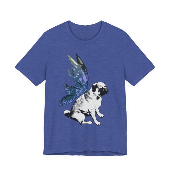 Fairy Pug Unisex T-Shirt,  Animal Lover Shirt, Unique T-Shirt for Dog Owners, Whimsical Fairy Wing Dog Tee, Cute Pet Lover Gift - Image 19