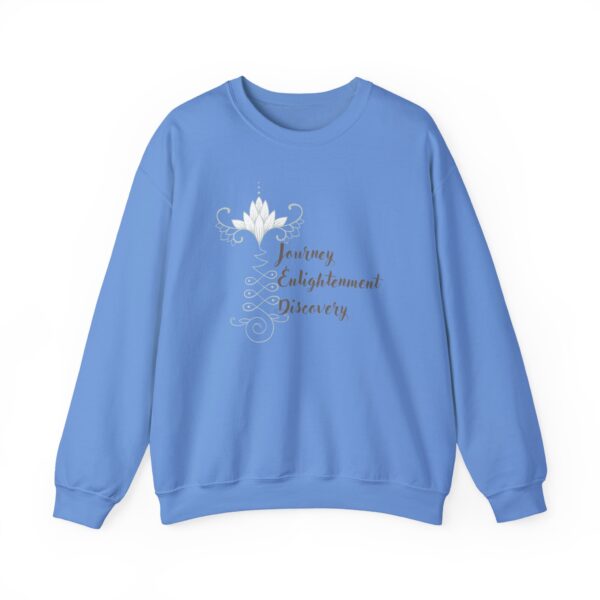 Journey, Enlightenment, Discovery - Unalome Lotus Sweatshirt - Image 12