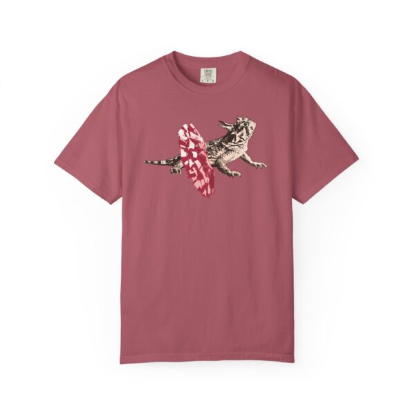 Dancing Horned Lizard Relaxed Fit T-Shirt, Whimsical Animal Graphic Tee, Playful T-Shirt for Nature Lovers, Casual Cotton Wear, Eco-Friendly - Image 16