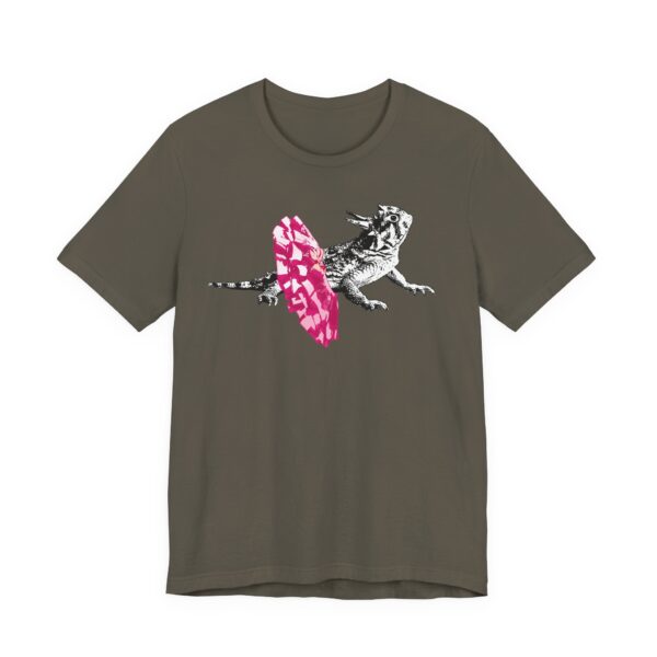 Dancing Horned Lizard Unisex T-Shirt, Quirky Animal Print Tee, Unique Graphic T-Shirt, Cute Gift for Animal Lovers and Nature Enthusiasts - Image 11