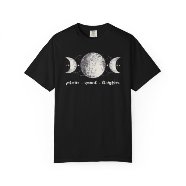Perceive, Connect, Transform - Moon Phases Mediumweight T-Shirt - Image 3