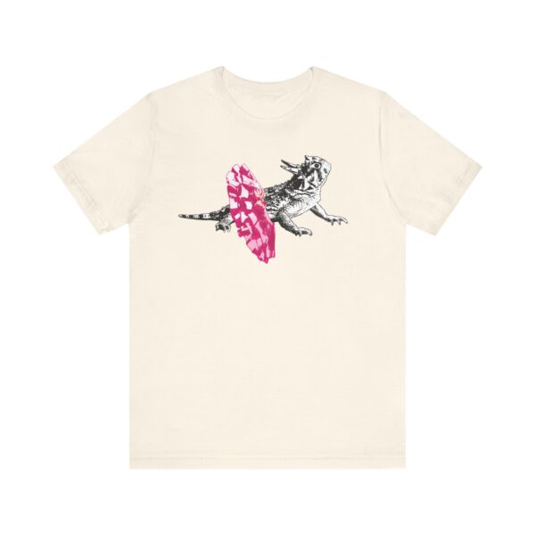 Dancing Horned Lizard Unisex T-Shirt, Quirky Animal Print Tee, Unique Graphic T-Shirt, Cute Gift for Animal Lovers and Nature Enthusiasts - Image 5