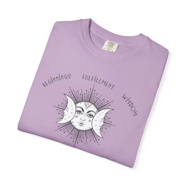 Beginnings, Fulfillment, Wisdom - Triple Moon Midweight T-Shirt - Image 4
