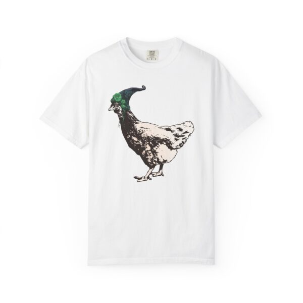Pixie Chicken Relaxed Fit Tee, Whimsical Chicken T-shirt, Funny Farm Animal Tee, Chicken Shirt Gift, Casual Cotton Summer Top, Eco-Friendly