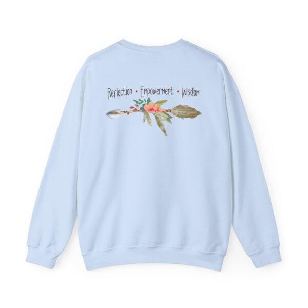 Reflection, Empowerment, Wisdom - Left Arrow Crewneck Sweatshirt - Image 12