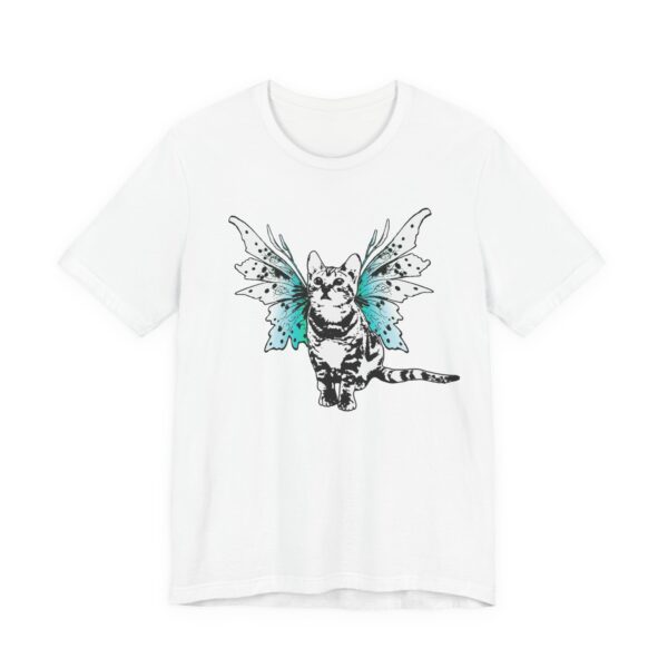 Fairy Kitty Unisex Tee, Cute Cat Shirt, Magical Fantasy Cat with Wings, Pet Lover Tee, Cat Lady Gift, Unique Kitty Cat T-Shirt - Image 3