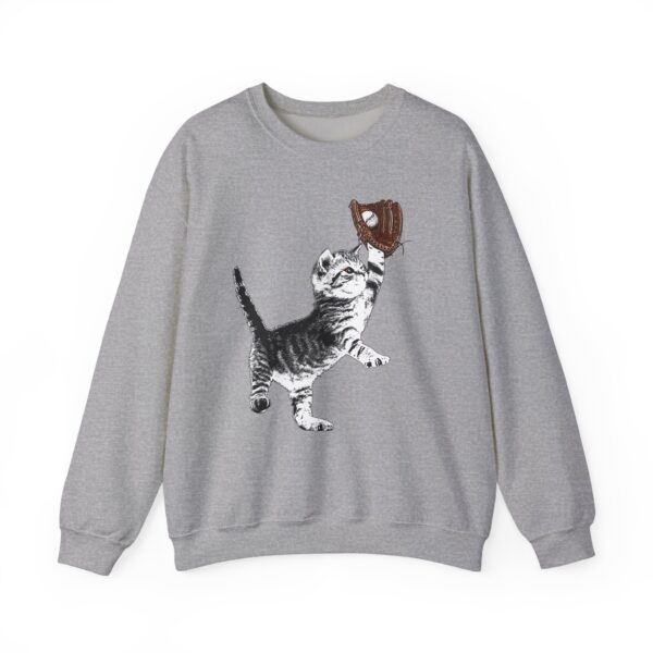 Baseball Kitten Crewneck Sweatshirt - Image 11