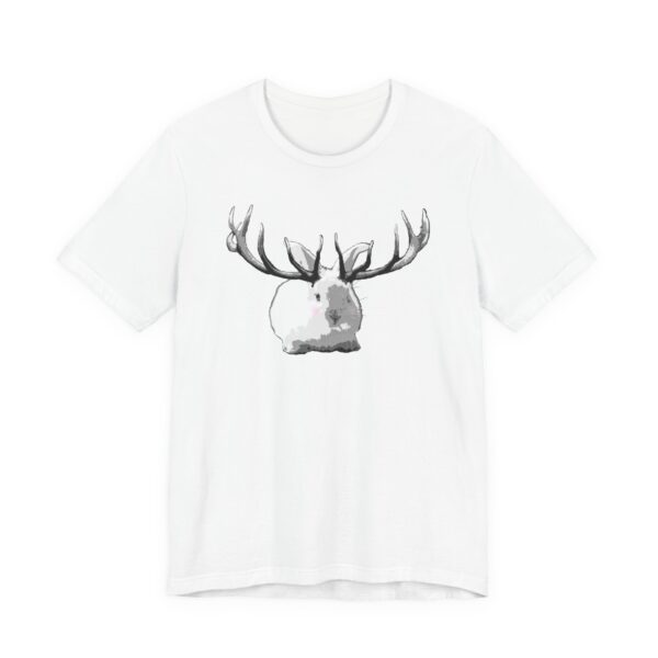 It's a Jackalope Kind of Day Unisex T-Shirt, Whimsical Stag Bunny Tee, Funny Graphic Shirt for Animal Lovers, Unique Gift for Bunny Lovers - Image 3