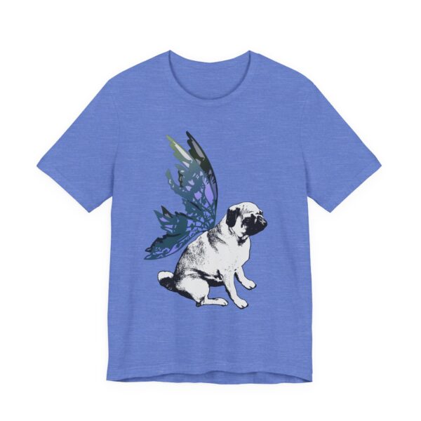 Fairy Pug Unisex T-Shirt,  Animal Lover Shirt, Unique T-Shirt for Dog Owners, Whimsical Fairy Wing Dog Tee, Cute Pet Lover Gift - Image 11