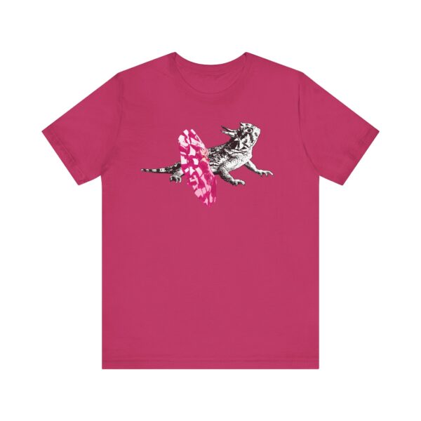 Dancing Horned Lizard Unisex T-Shirt, Quirky Animal Print Tee, Unique Graphic T-Shirt, Cute Gift for Animal Lovers and Nature Enthusiasts - Image 15
