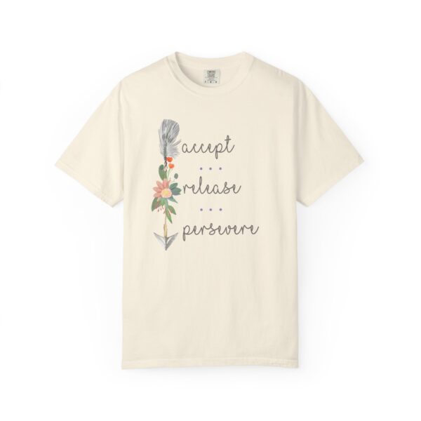 Accept, Release, Persevere - Down Arrow Mediumweight T-Shirt - Image 7