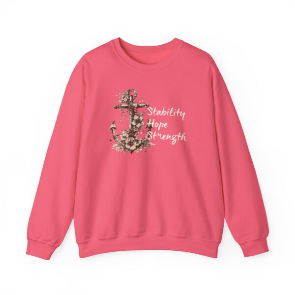 Stability, Hope, Strength - Anchor Crewneck Sweatshirt - Image 3