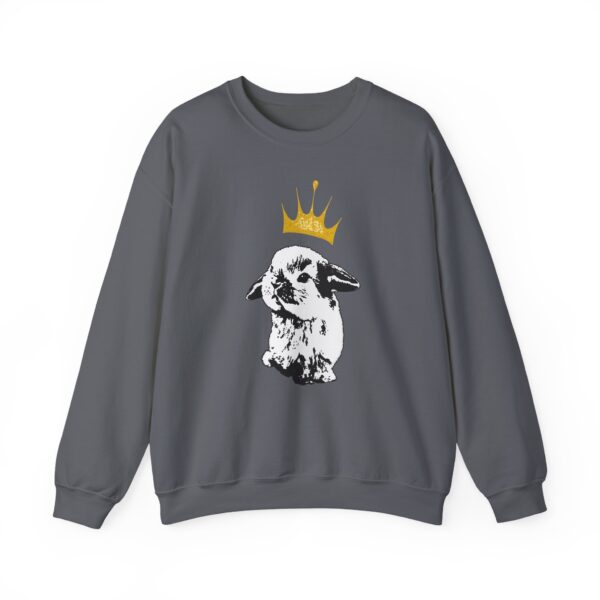 Grumpy Bunny with Crown Crewneck Sweatshirt - Image 16