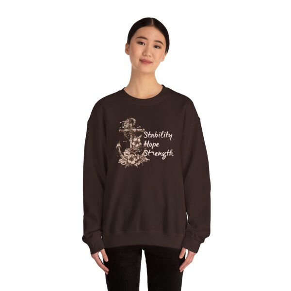 Stability, Hope, Strength - Anchor Crewneck Sweatshirt - Image 15
