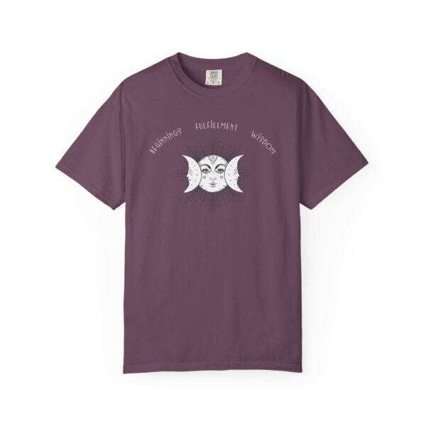 Beginnings, Fulfillment, Wisdom - Triple Moon Midweight T-Shirt - Image 8