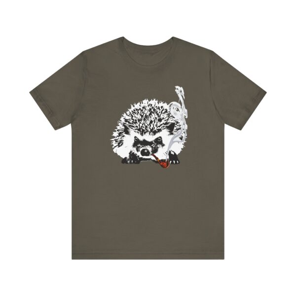Grandpa Hedgehog Unisex T-Shirt, Fun Animal Tee, Pipe-Smoking Hedgehog, Gift for Hedgehog Lovers, Unique Relaxed-Fit Animal Shirt - Image 17