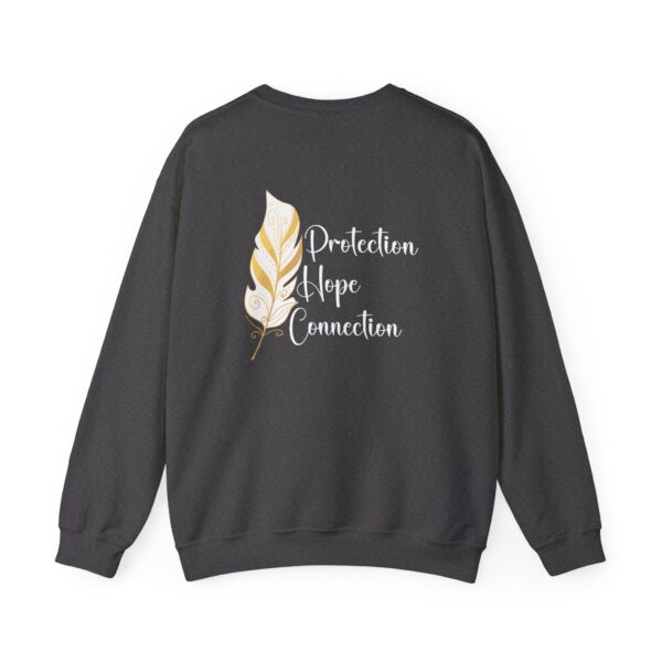 Protection, Hope, Connection - Feather Crewneck Sweatshirt - Image 6