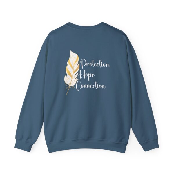 Protection, Hope, Connection - Feather Crewneck Sweatshirt - Image 9