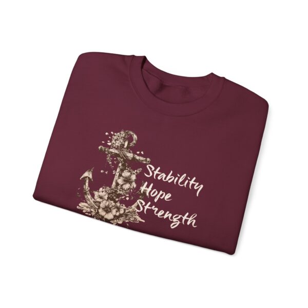 Stability, Hope, Strength - Anchor Crewneck Sweatshirt - Image 9
