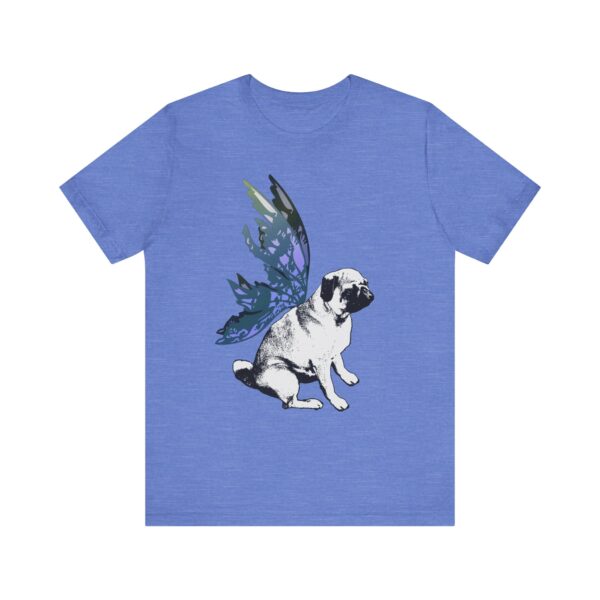Fairy Pug Unisex T-Shirt,  Animal Lover Shirt, Unique T-Shirt for Dog Owners, Whimsical Fairy Wing Dog Tee, Cute Pet Lover Gift - Image 9