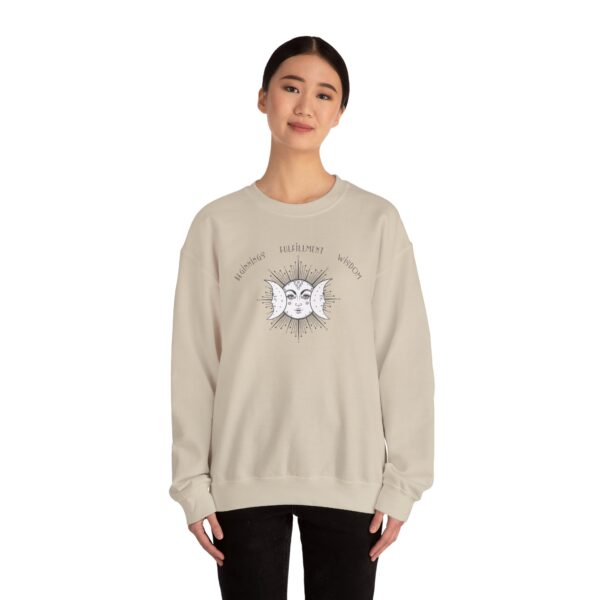 Beginnings, Fulfillment, Wisdom - Triple Moon Crewneck Sweatshirt - Image 23