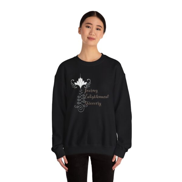 Journey, Enlightenment, Discovery - Unalome Lotus Sweatshirt - Image 23