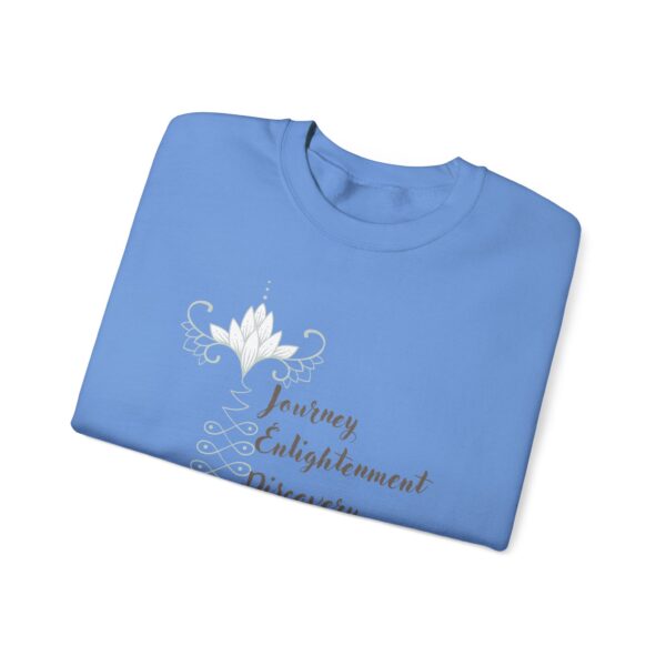 Journey, Enlightenment, Discovery - Unalome Lotus Sweatshirt - Image 13