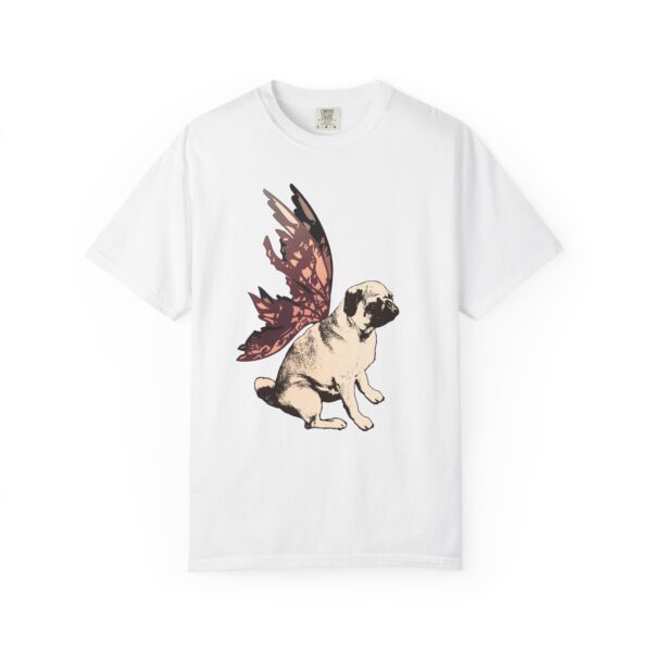 Fairy Pug Relaxed Fit Tee, Whimsical Fairy Wing Dog T-Shirt, Vintage Animal Tee, Cute Pet Lover Gift, Dog Lover Apparel, Eco-Friendly Cotton