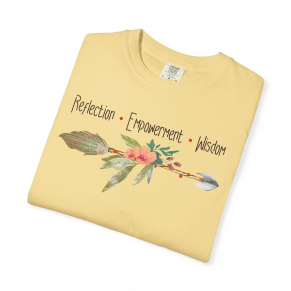 Reflection, Empowerment, Wisdom - Left Arrow Mediumweight T-Shirt - Image 13