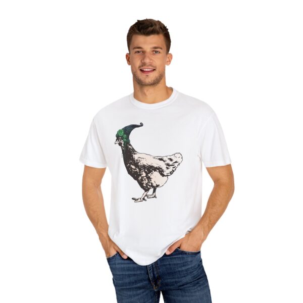 Pixie Chicken Relaxed Fit Tee, Whimsical Chicken T-shirt, Funny Farm Animal Tee, Chicken Shirt Gift, Casual Cotton Summer Top, Eco-Friendly - Image 3