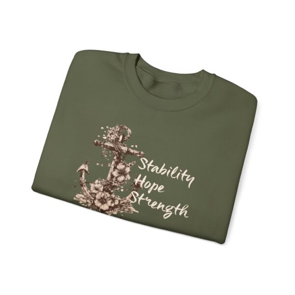 Stability, Hope, Strength - Anchor Crewneck Sweatshirt - Image 17